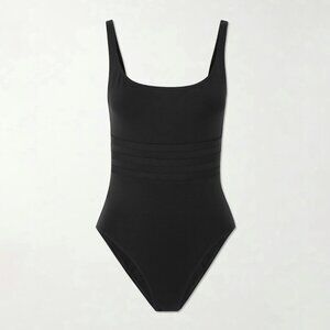 ERES LES ESSENTIELS ASIA PANELED SWIMSUIT BLACK ONE PIECE SLIMMING MAILLOT 40 FR